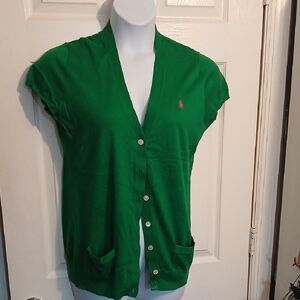 Green Button-Up Cardigan. Sz. XL